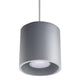 Hanglamp Orbis Sollux Grijs LxBxH 13x13x13 Aluminium Nnb