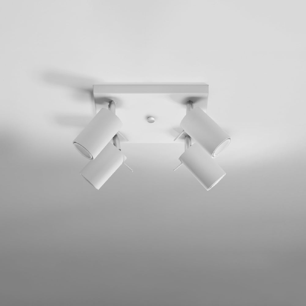 Plafondlamp Ring Sollux Wit LxBxH 26x26x15 Metaal Nnb