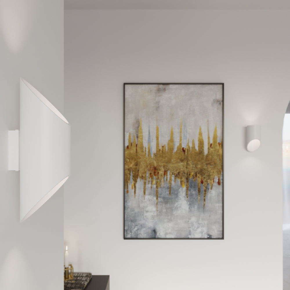 Wandlamp Penne Sollux Wit LxBxH 14x14x31 Aluminium Nnb