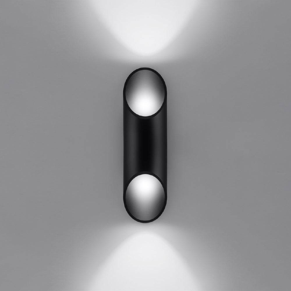 Wandlamp Penne Sollux Zwart LxBxH 14x14x31 Aluminium Nnb