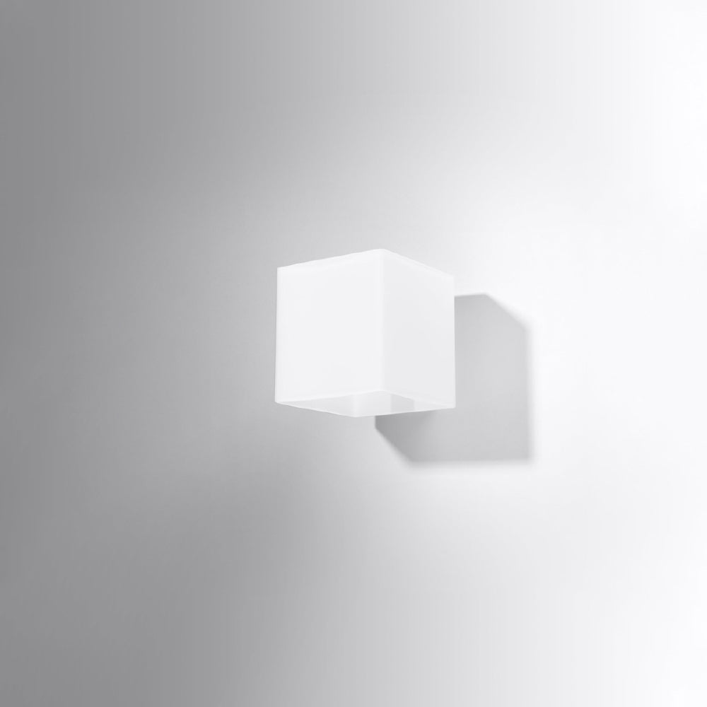 Wandlamp Rico Sollux Wit LxBxH 13x13x13 Glas Nnb