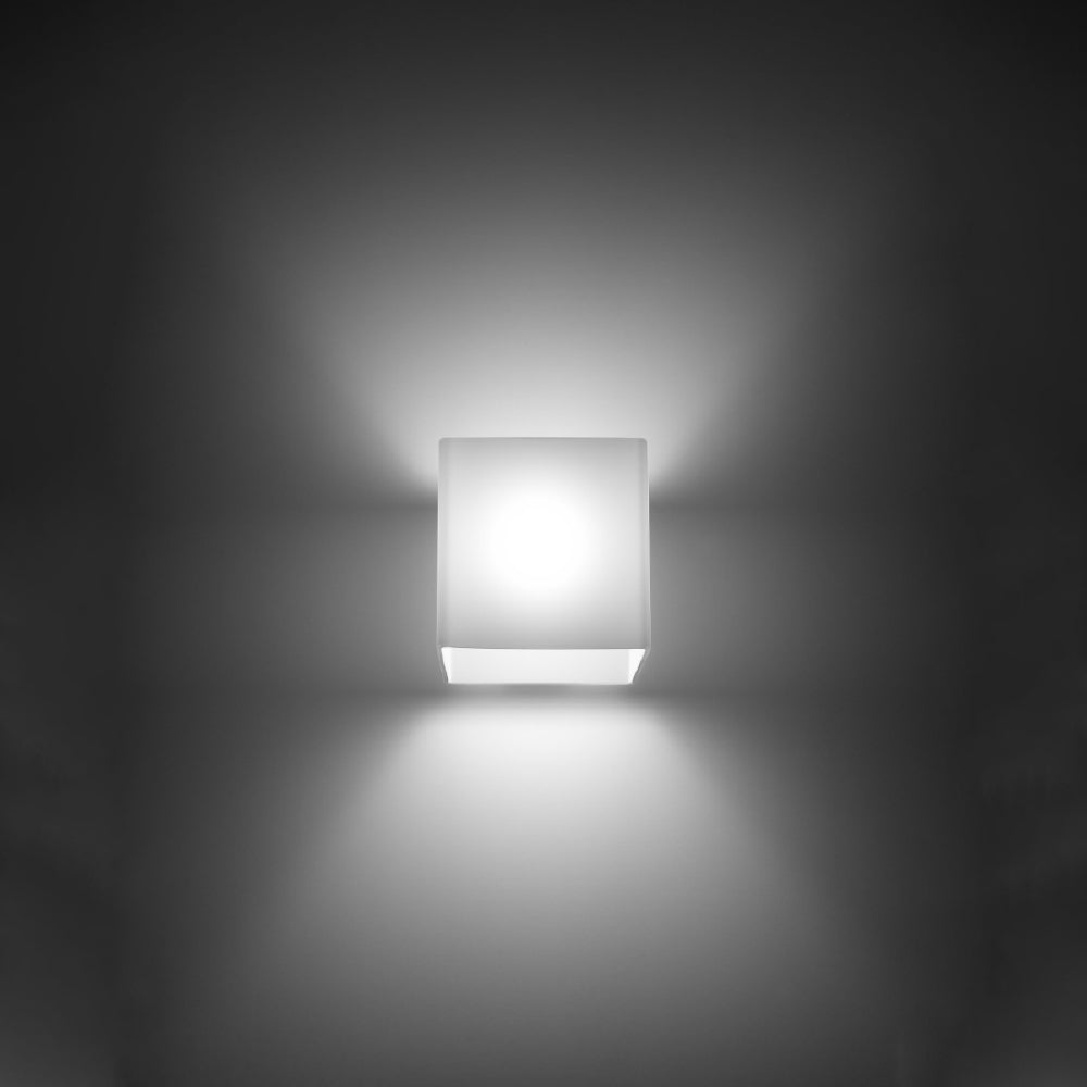 Wandlamp Rico Sollux Wit LxBxH 13x13x13 Glas Nnb