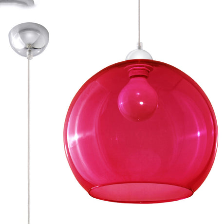 Hanglamp Ball Sollux rood LxBxH 33x33x33 Metaal Nnb