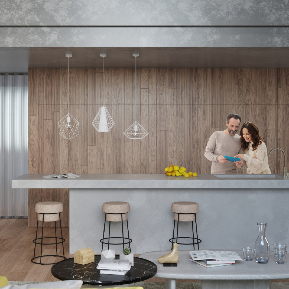 Hanglamp Gaspare Sollux Wit LxBxH 33x33x33 Metaal Nnb