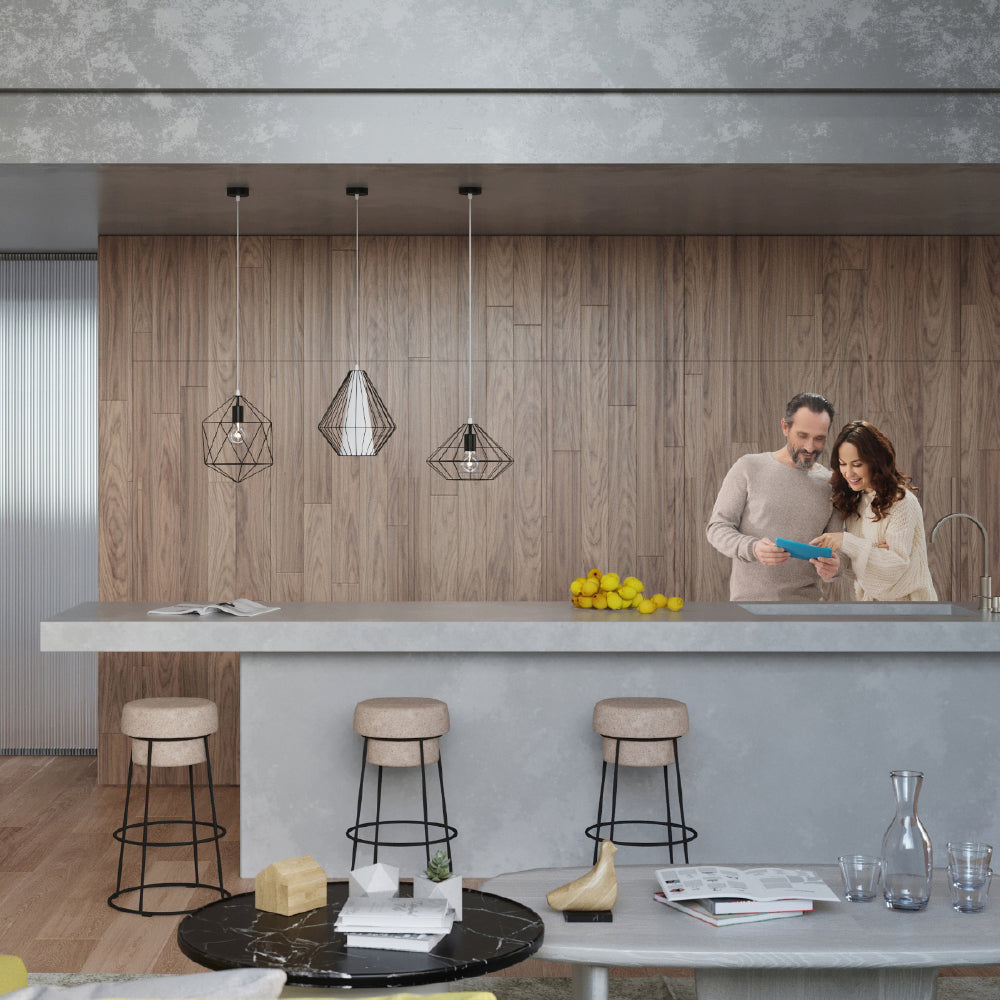 Hanglamp Gaspare Sollux Zwart LxBxH 33x33x33 Metaal Nnb