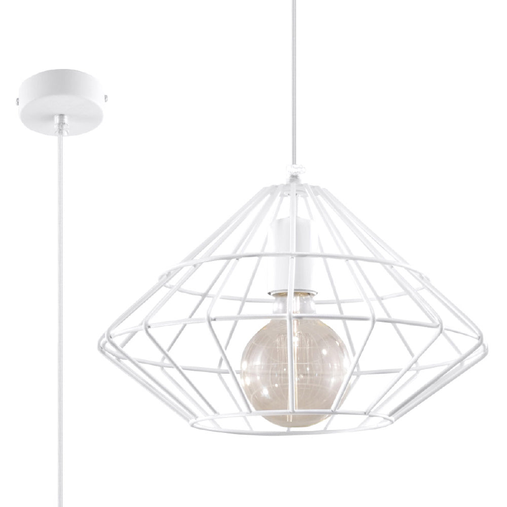 Hanglamp Umberto Sollux Wit LxBxH 33x33x33 Metaal Nnb