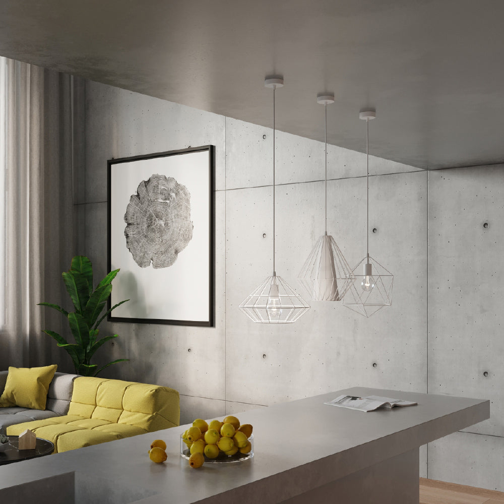 Hanglamp Umberto Sollux Wit LxBxH 33x33x33 Metaal Nnb