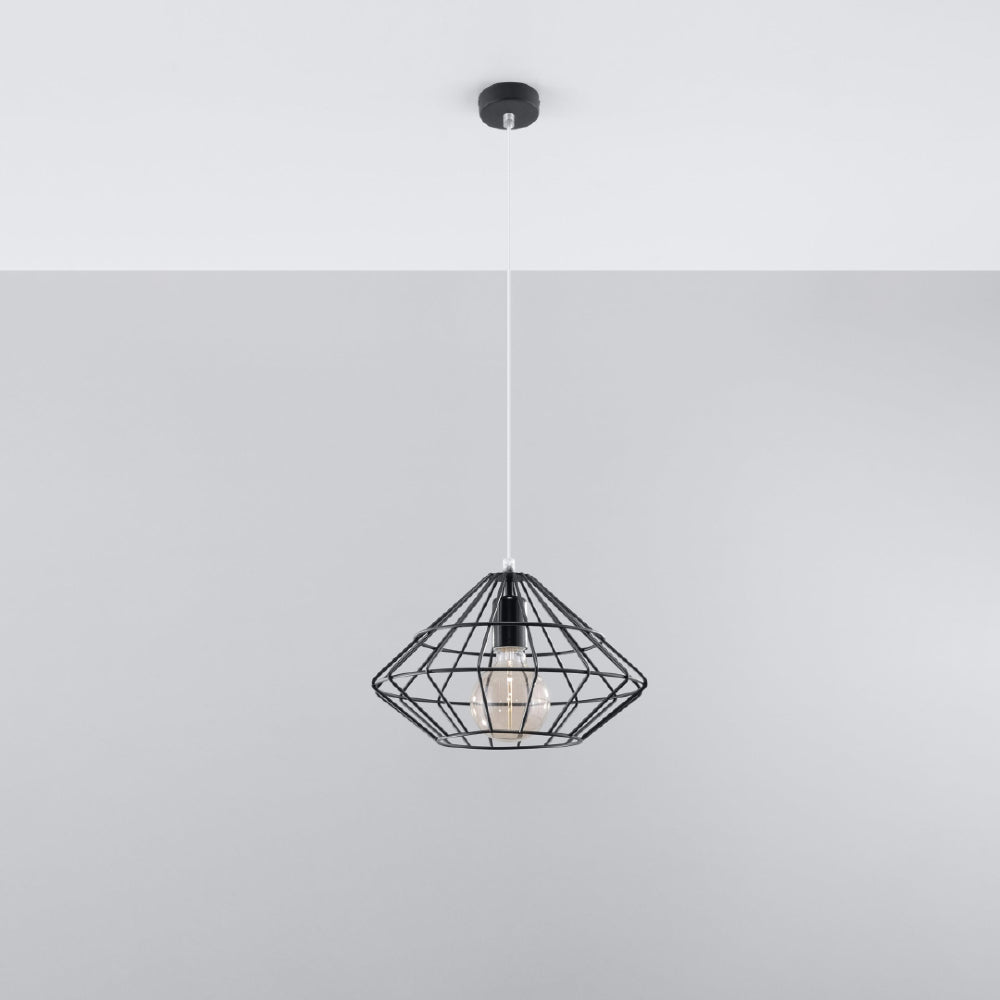 Hanglamp Umberto Sollux Zwart LxBxH 33x33x33 Metaal Nnb
