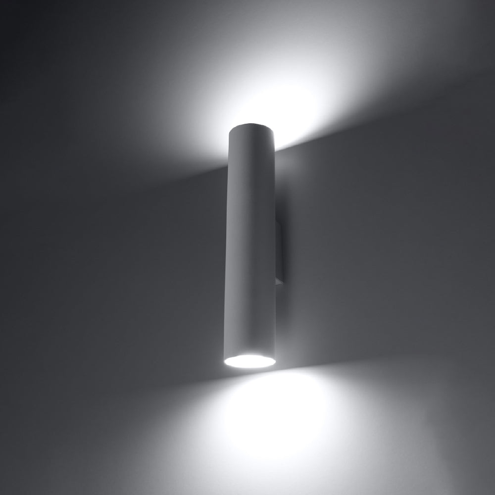 Wandlamp Lagos Sollux Wit LxBxH 14x14x31 Metaal Nnb