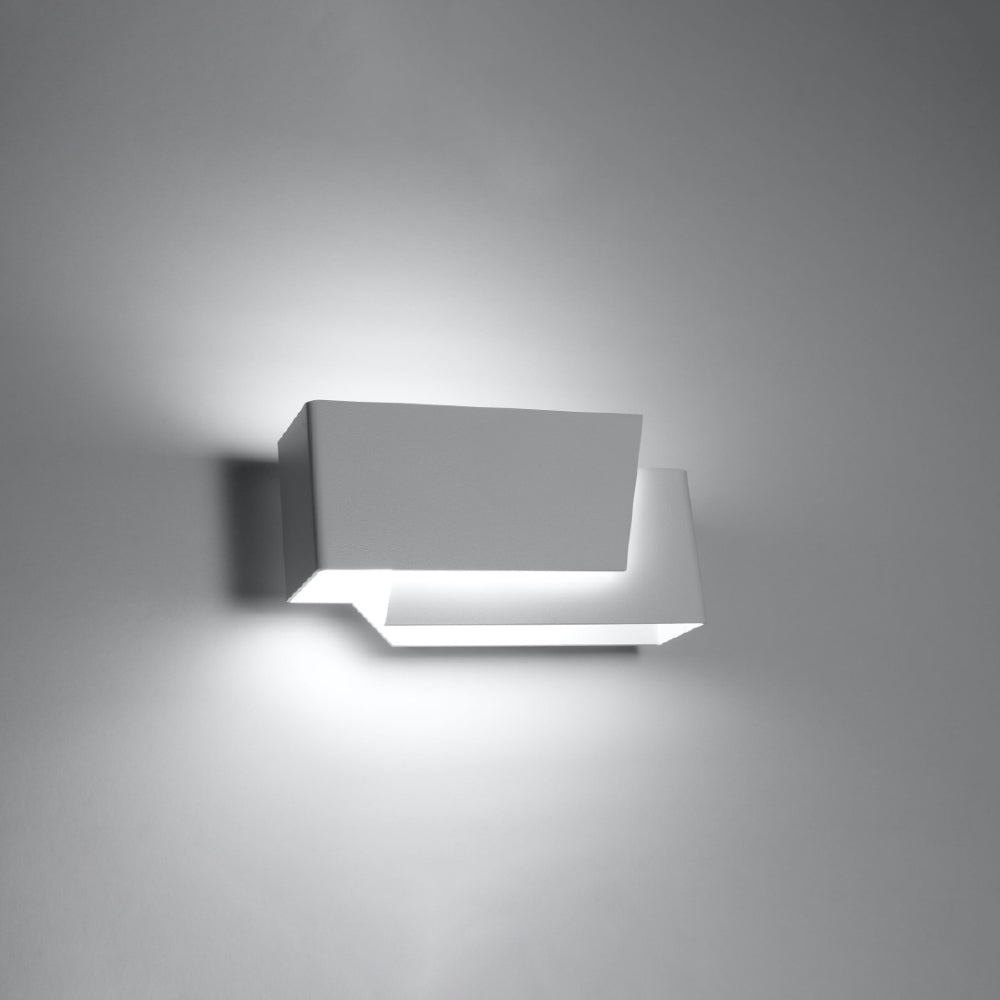 Wandlamp Piegare Sollux Wit LxBxH 31x17x12 Metaal Nnb