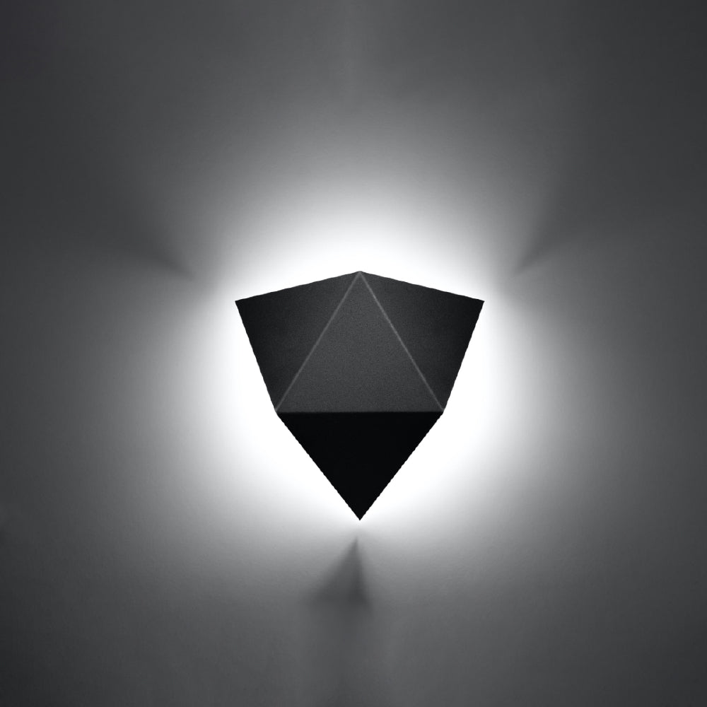 Wandlamp Solido Sollux Zwart LxBxH 26x26x15 Metaal Nnb