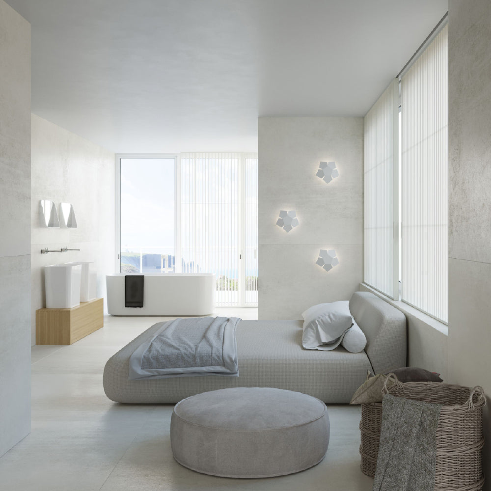 Wandlamp Penta Sollux Wit LxBxH 26x26x15 Metaal Nnb