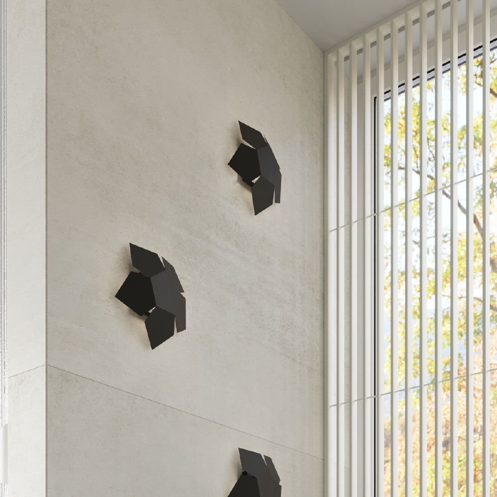 Wandlamp Penta Sollux Zwart LxBxH 26x26x15 Metaal Nnb