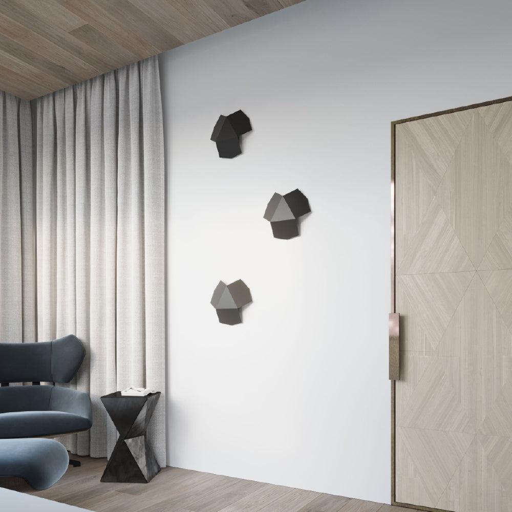 Wandlamp Tre Sollux Zwart LxBxH 26x26x15 Metaal Nnb