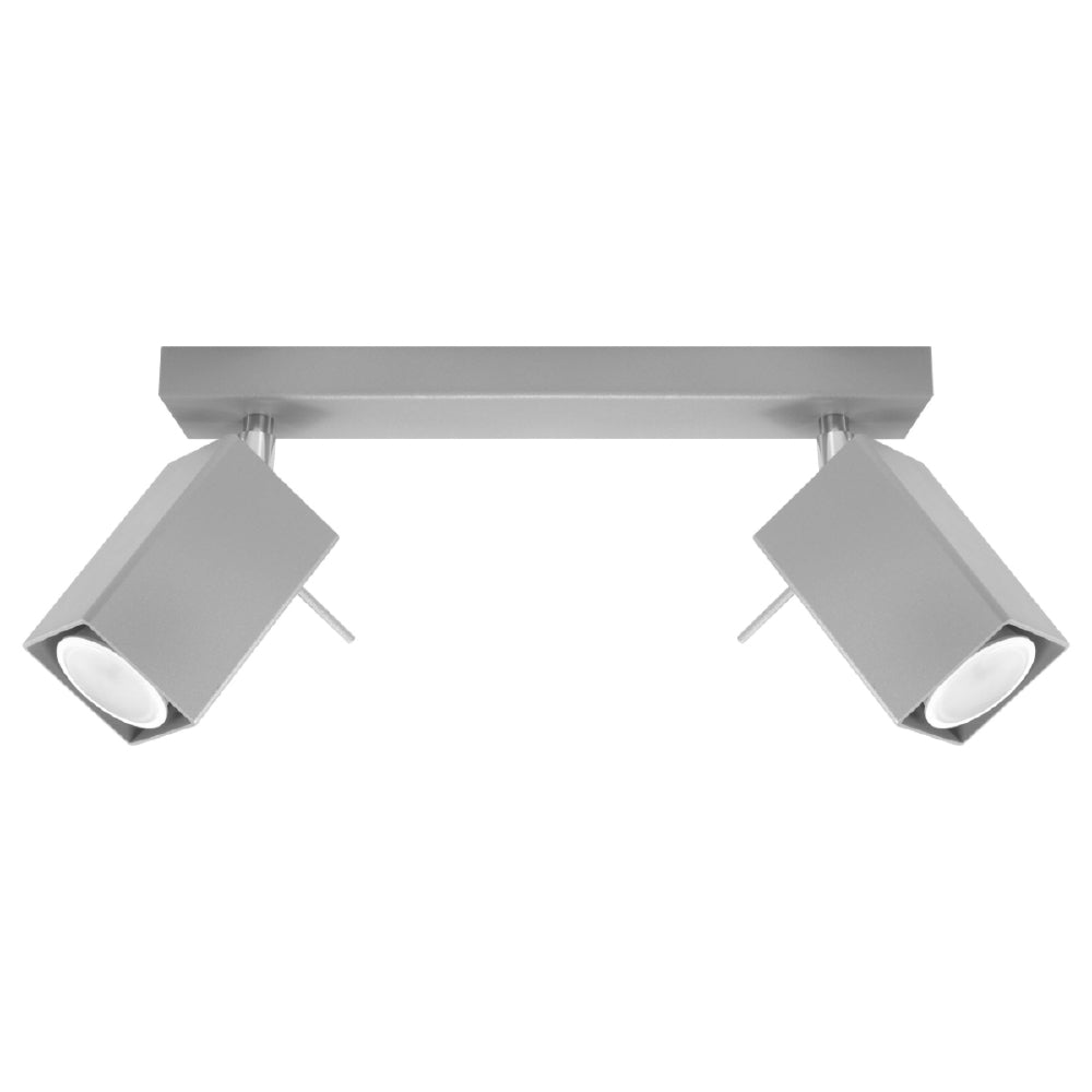 Plafondlamp Merida Sollux Grijs LxBxH 17x10x10 Metaal Nnb