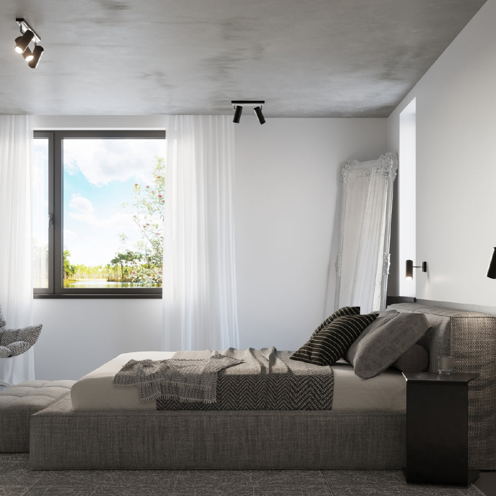 Wandlamp Direzione Sollux Zwart LxBxH 31x17x12 Metaal Nnb