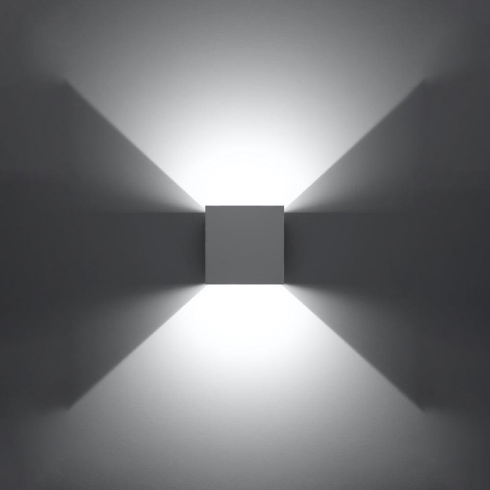 Wandlamp Luca Sollux Wit LxBxH 11x11x11 Aluminium Nnb