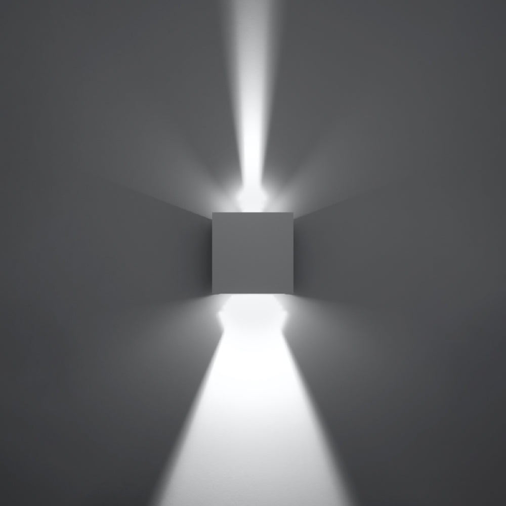 Wandlamp Luca Sollux Wit LxBxH 11x11x11 Aluminium Nnb