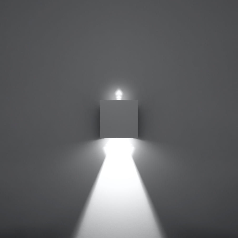 Wandlamp Luca Sollux Wit LxBxH 11x11x11 Aluminium Nnb