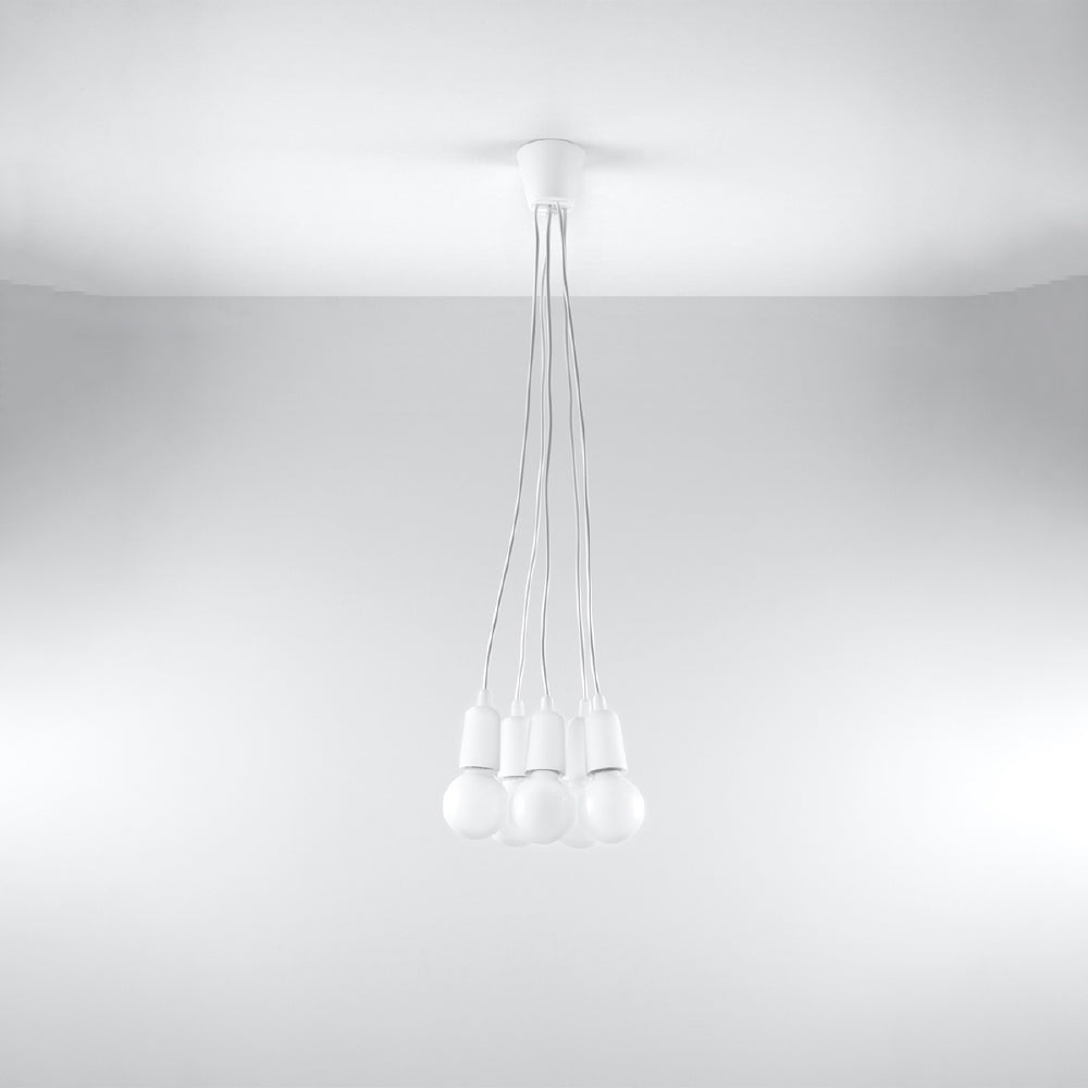 Hanglamp Diego Sollux Wit LxBxH 13x13x13 PVC Nnb