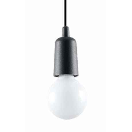 Hanglamp Diego Sollux Zwart LxBxH 13x13x13 PVC Nnb