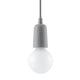 Hanglamp Diego Sollux Grijs LxBxH 13x13x13 PVC Nnb