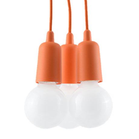 Hanglamp Diego Sollux Oranje LxBxH 13x13x13 PVC Nnb