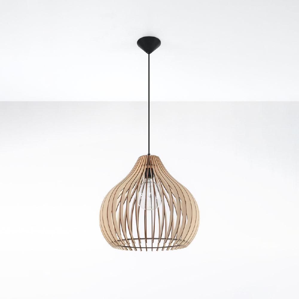 Hanglamp Aprilla Sollux Naturel LxBxH 40x40x40 Hout Nnb