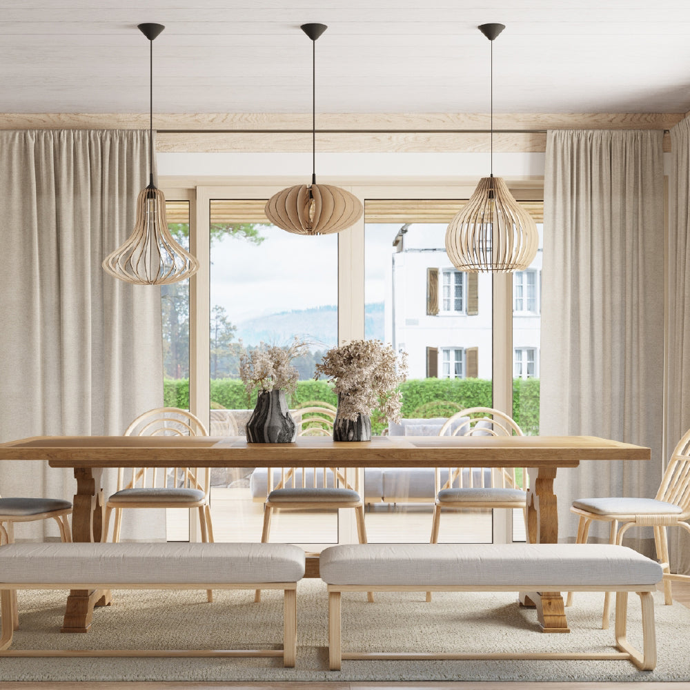 Hanglamp Elza Sollux Naturel LxBxH 50x50x50 Hout Nnb