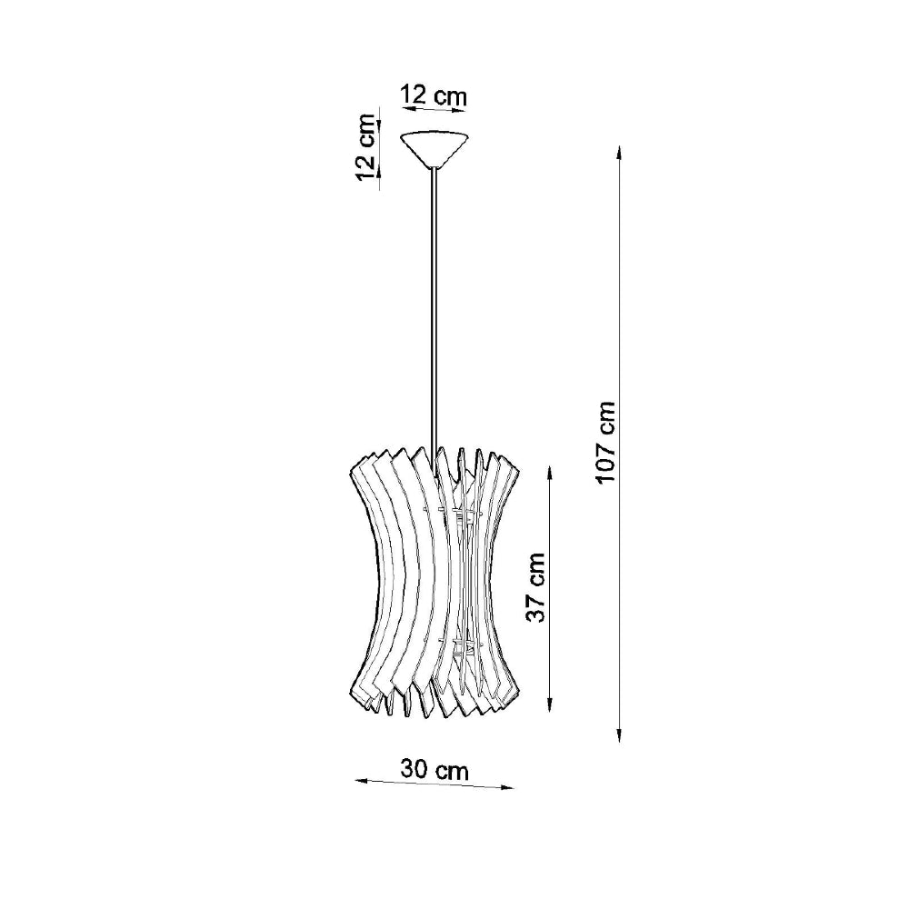 Hanglamp Oriana Sollux Naturel LxBxH 40x40x40 Hout Nnb