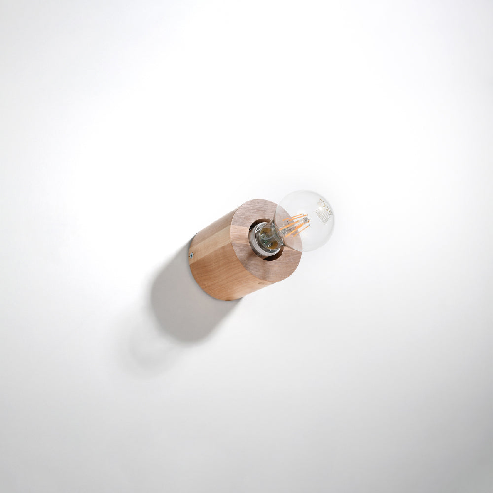 Wandlamp Salgado Sollux Naturel LxBxH 13x13x13 Hout Nnb