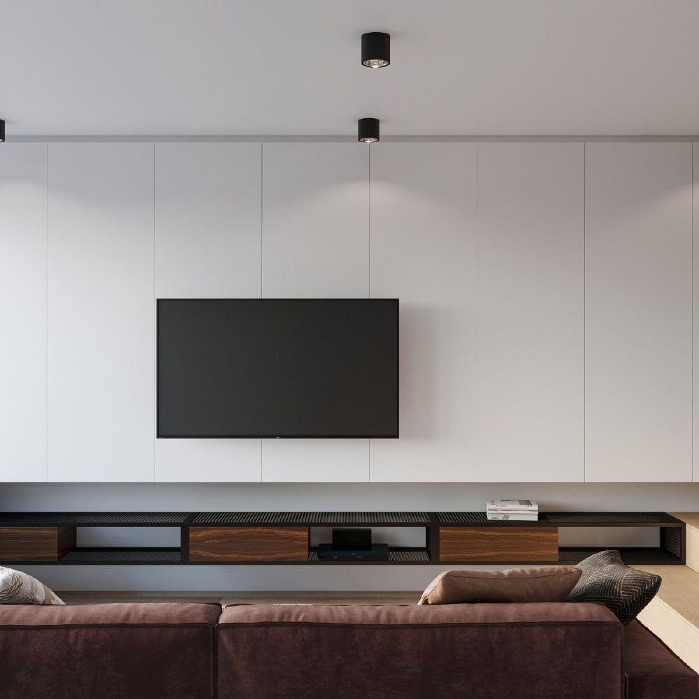 Plafondlamp Tiube Sollux Zwart LxBxH 13x13x13 Aluminium Nnb