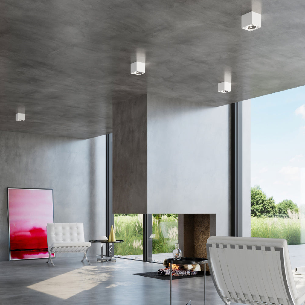 Plafondlamp Blake Sollux Wit LxBxH 13x13x13 Aluminium Nnb