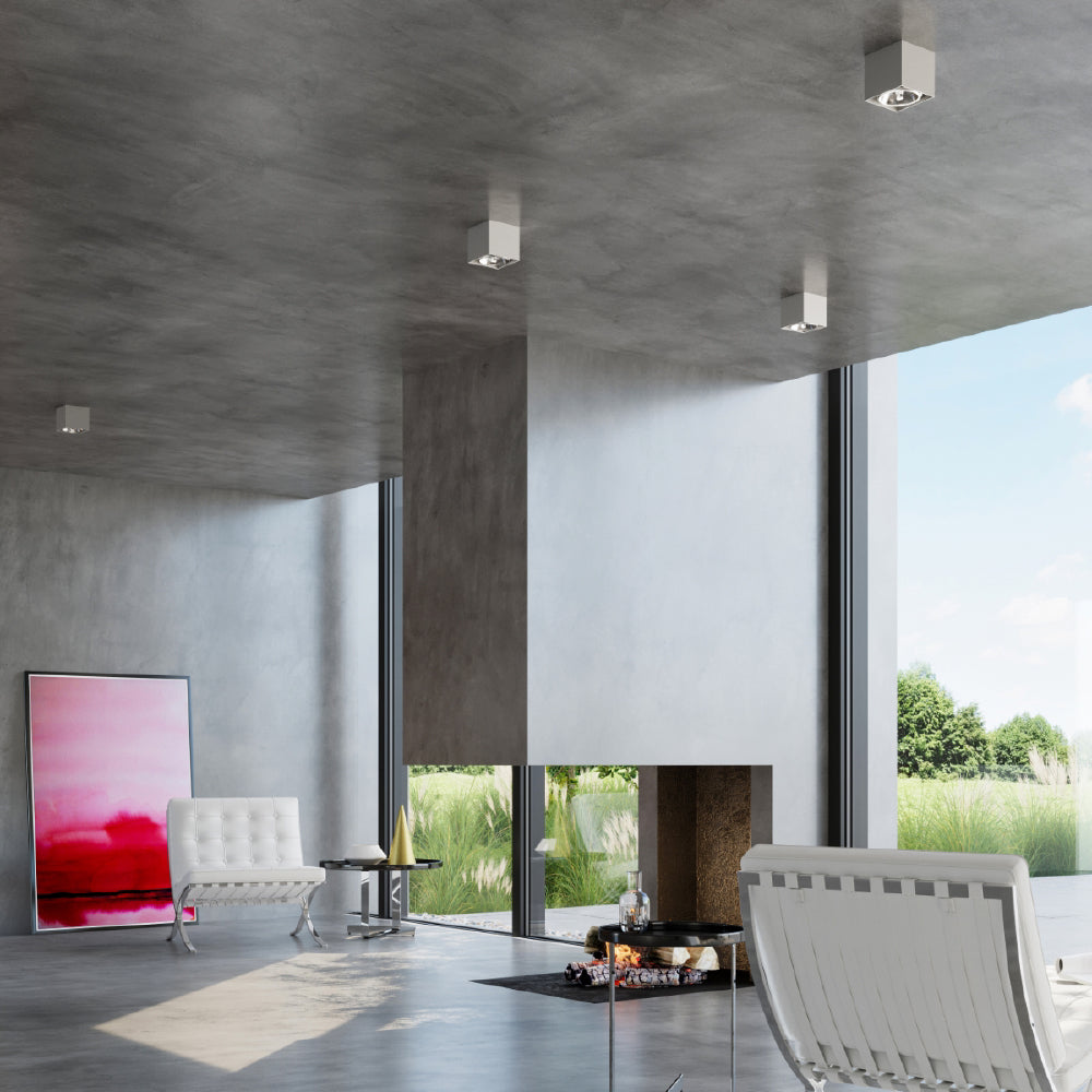 Plafondlamp Blake Sollux Grijs LxBxH 13x13x13 Aluminium Nnb