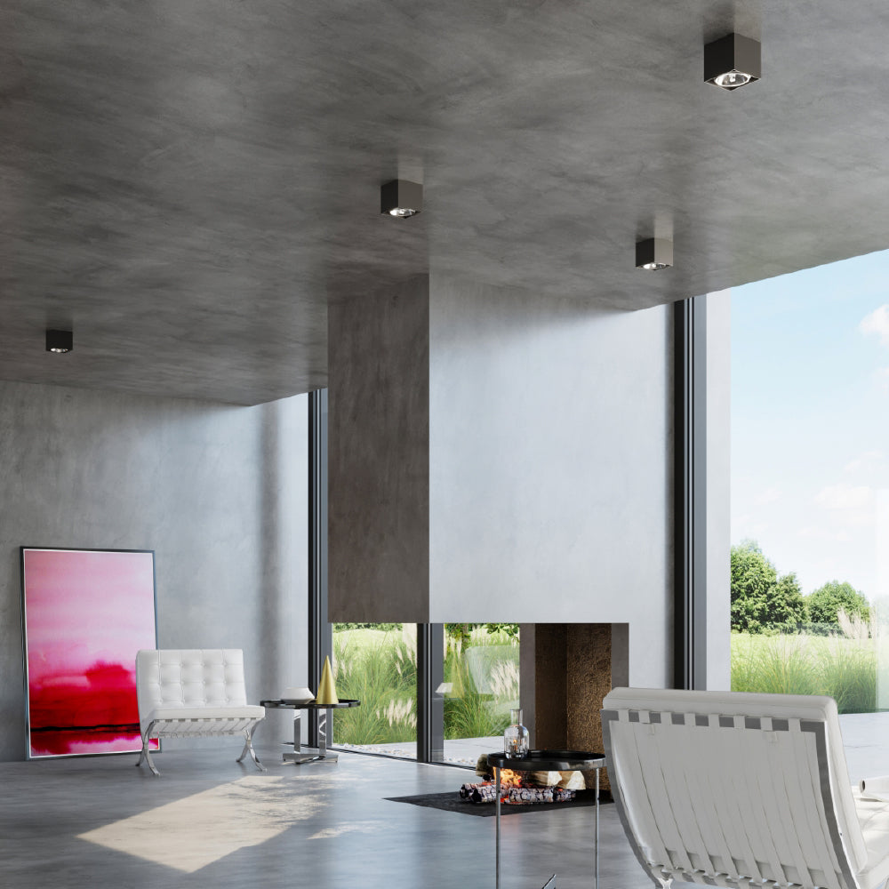 Plafondlamp Blake Sollux Zwart LxBxH 13x13x13 Aluminium Nnb