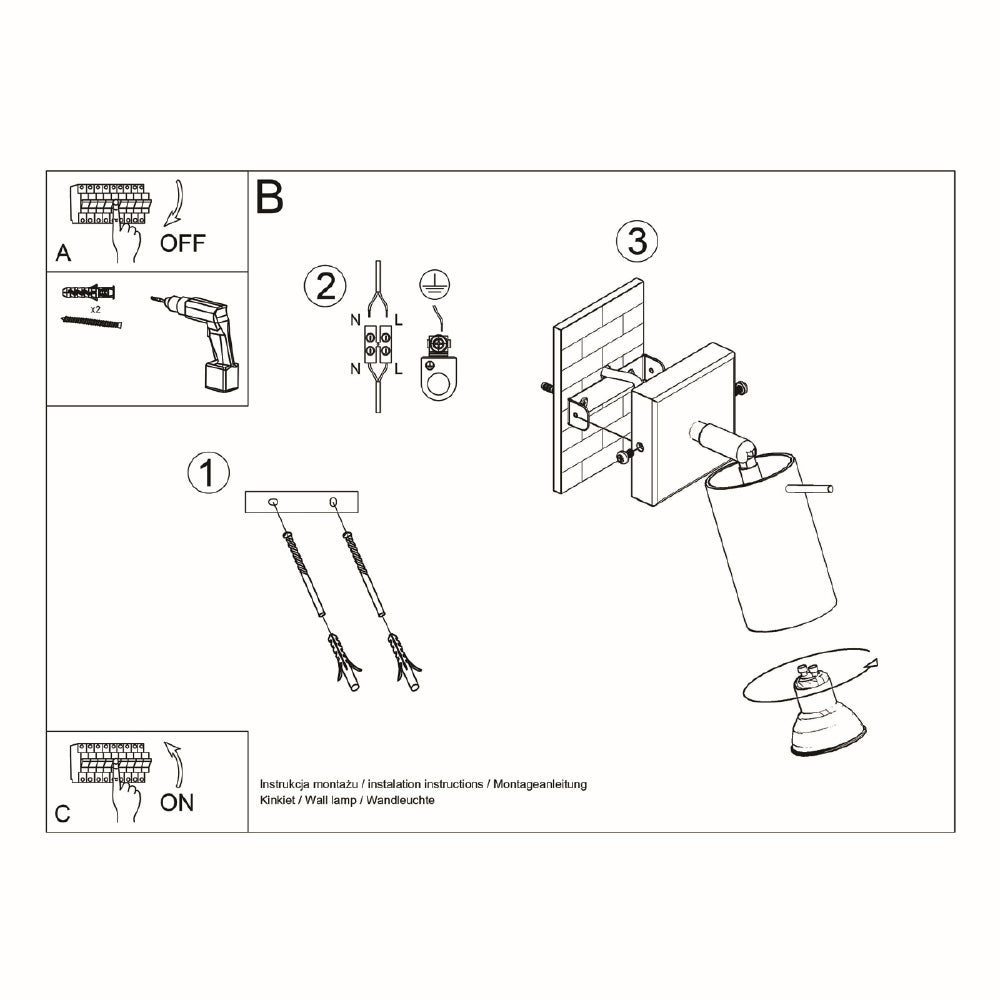 Wandlamp Berg Sollux Naturel LxBxH 17x10x10 Hout Nnb