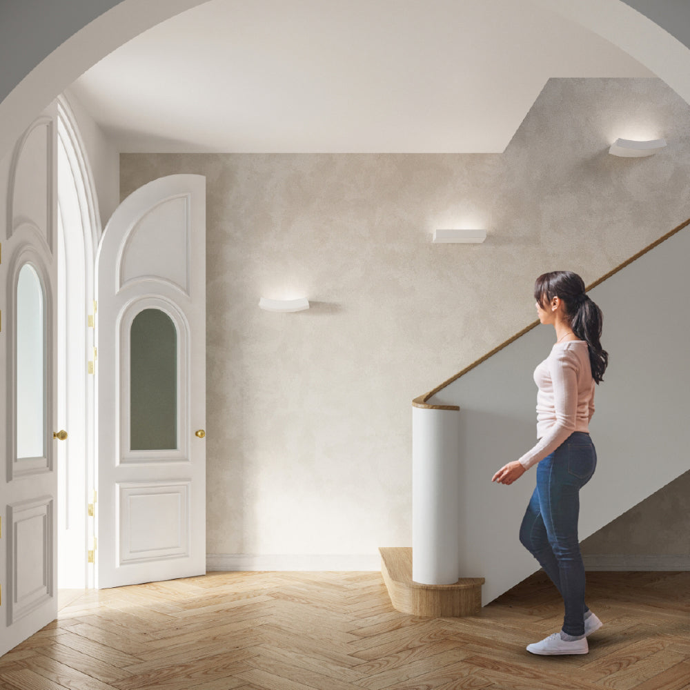 Wandlamp Taugan Sollux Wit LxBxH 40x20x16 Keramiek Nnb