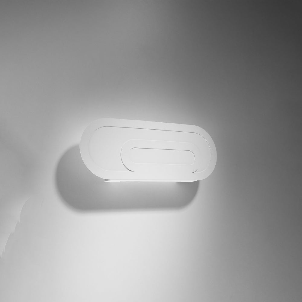 Wandlamp Saccon Sollux Wit LxBxH 47x17x13 Metaal, PVC Nnb