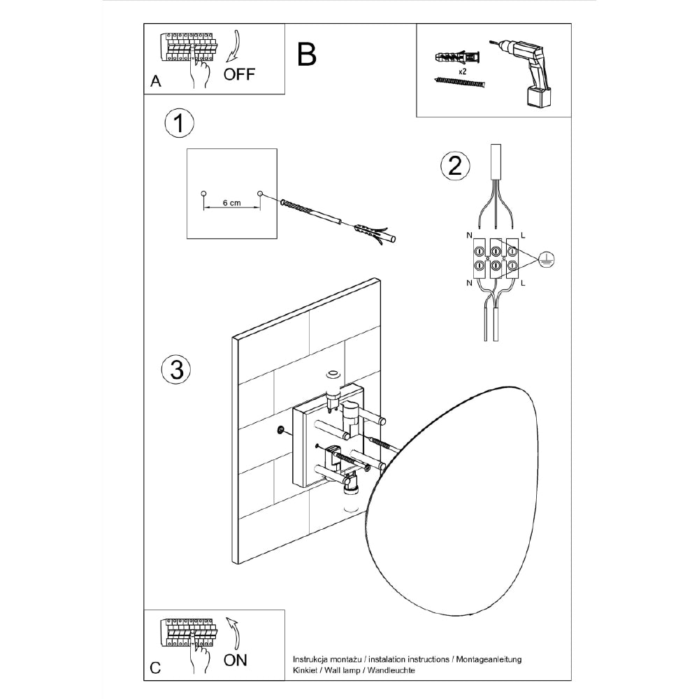 Wandlamp Senses Sollux Zwart LxBxH 27x10x31 Metaal Nnb