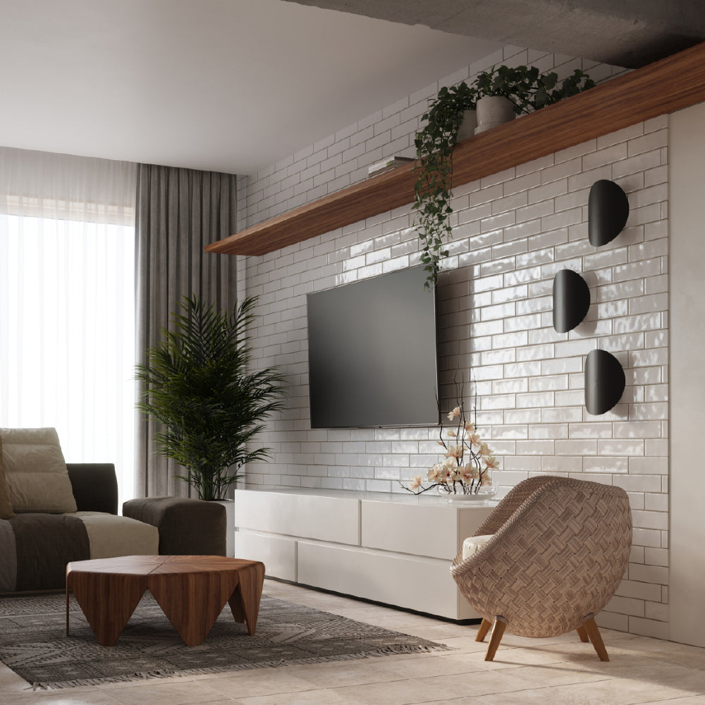 Wandlamp Senses Sollux Zwart LxBxH 27x10x31 Metaal Nnb