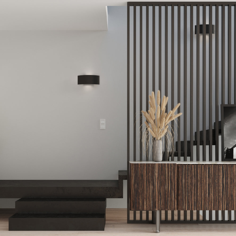 Wandlamp Magnus Sollux Zwart LxBxH 15x10x36 Metaal Nnb