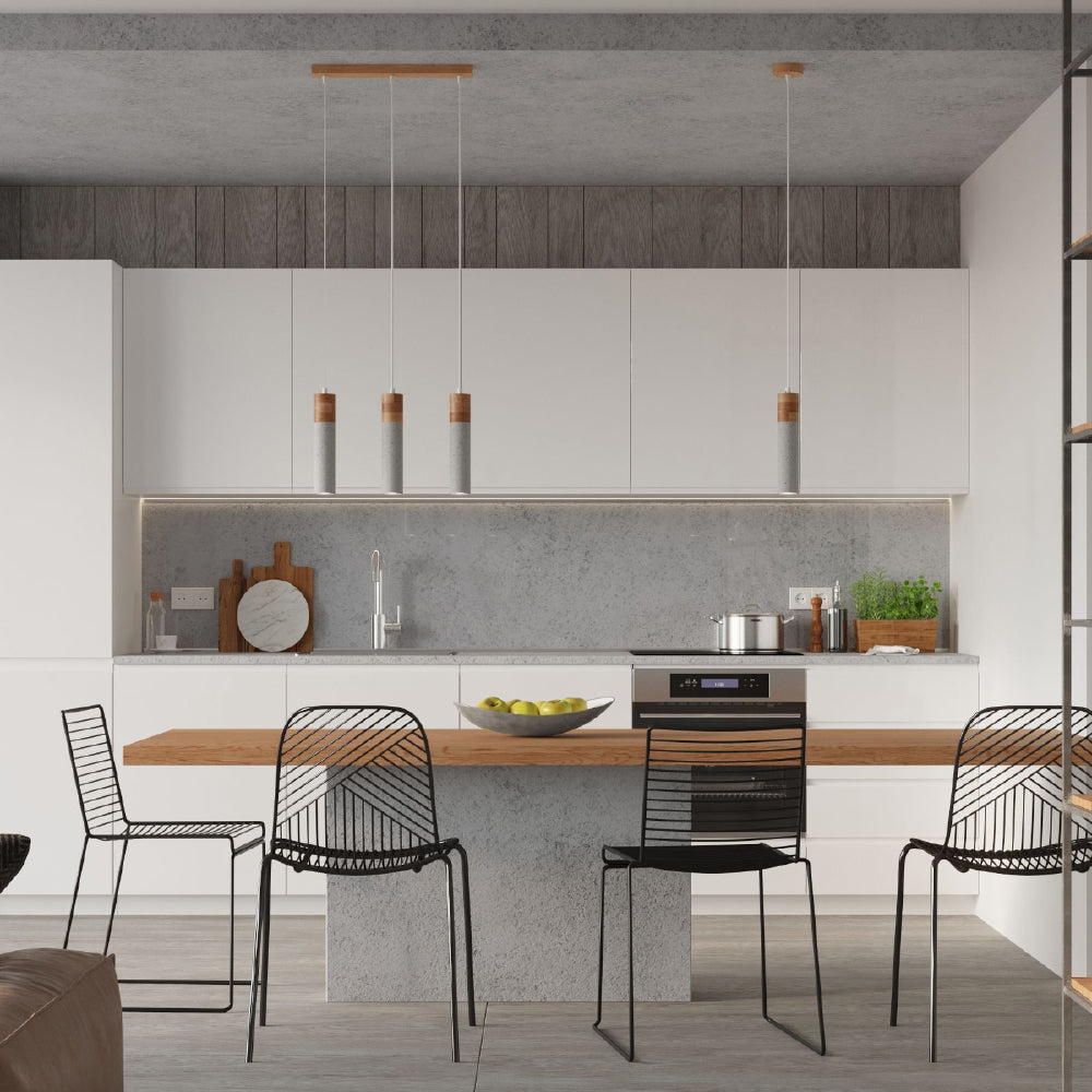 Hanglamp Zane Sollux Grijs LxBxH 51x21x21 Beton Nnb