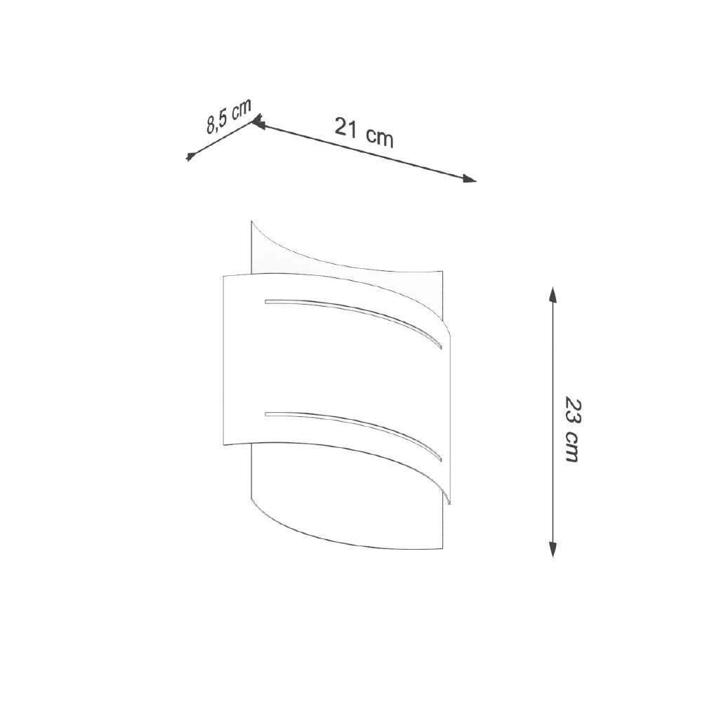 Wandlamp Hestia Sollux Zwart Metaal Nnb