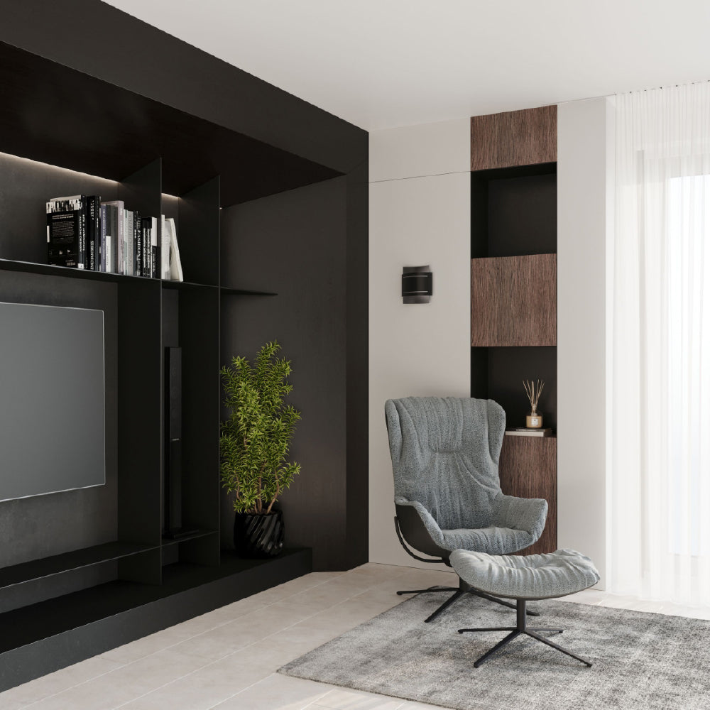 Wandlamp Hestia Sollux Zwart Metaal Nnb