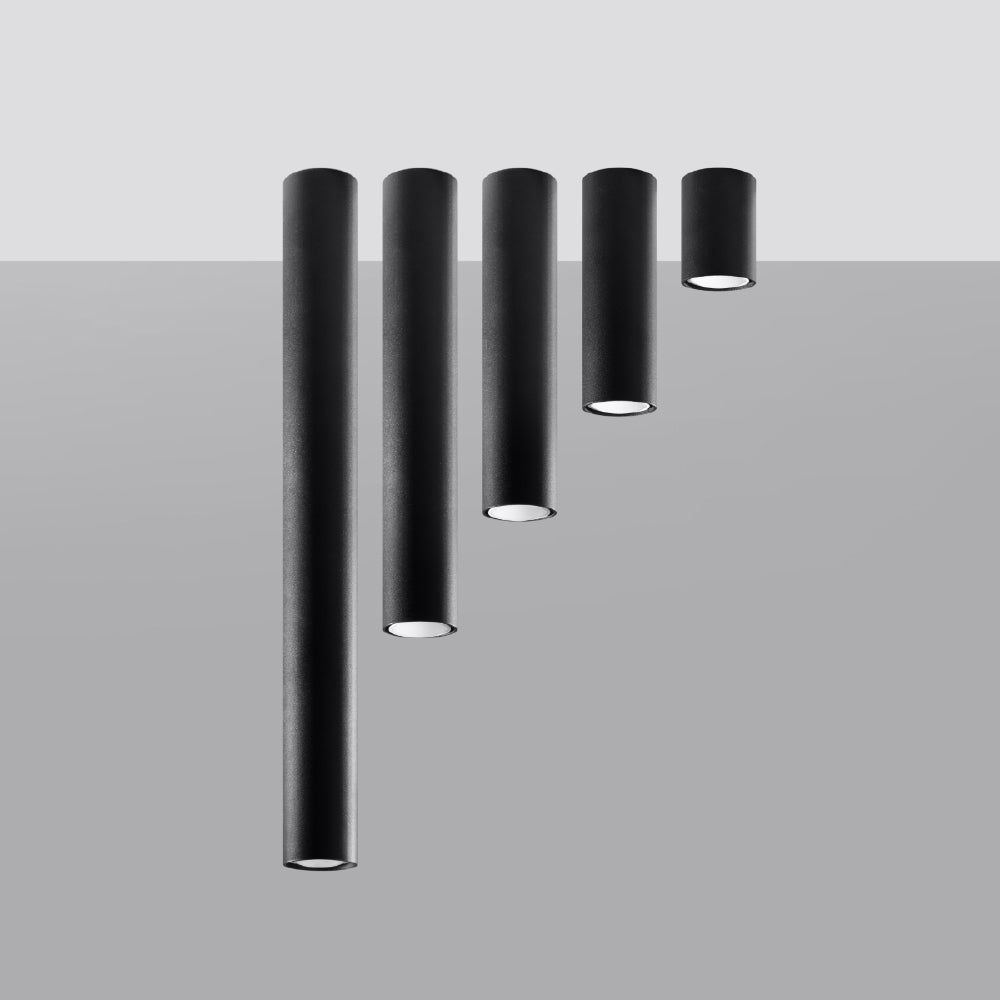 Plafondlamp Lagos Sollux Zwart LxBxH 83x18x11 Metaal Nnb