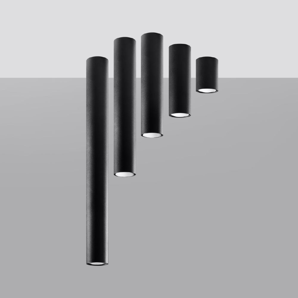 Plafondlamp Lagos Sollux Zwart LxBxH 83x18x11 Metaal Nnb