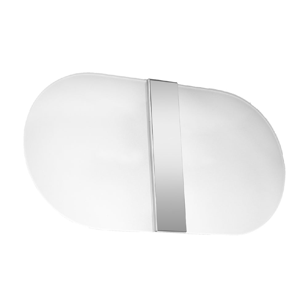 Wandlamp Salia Sollux Wit, Zilver LxBxH 20x40x15 Glas, Metaal Nnb