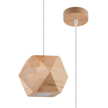 Hanglamp Woody Sollux Naturel Hout Nnb