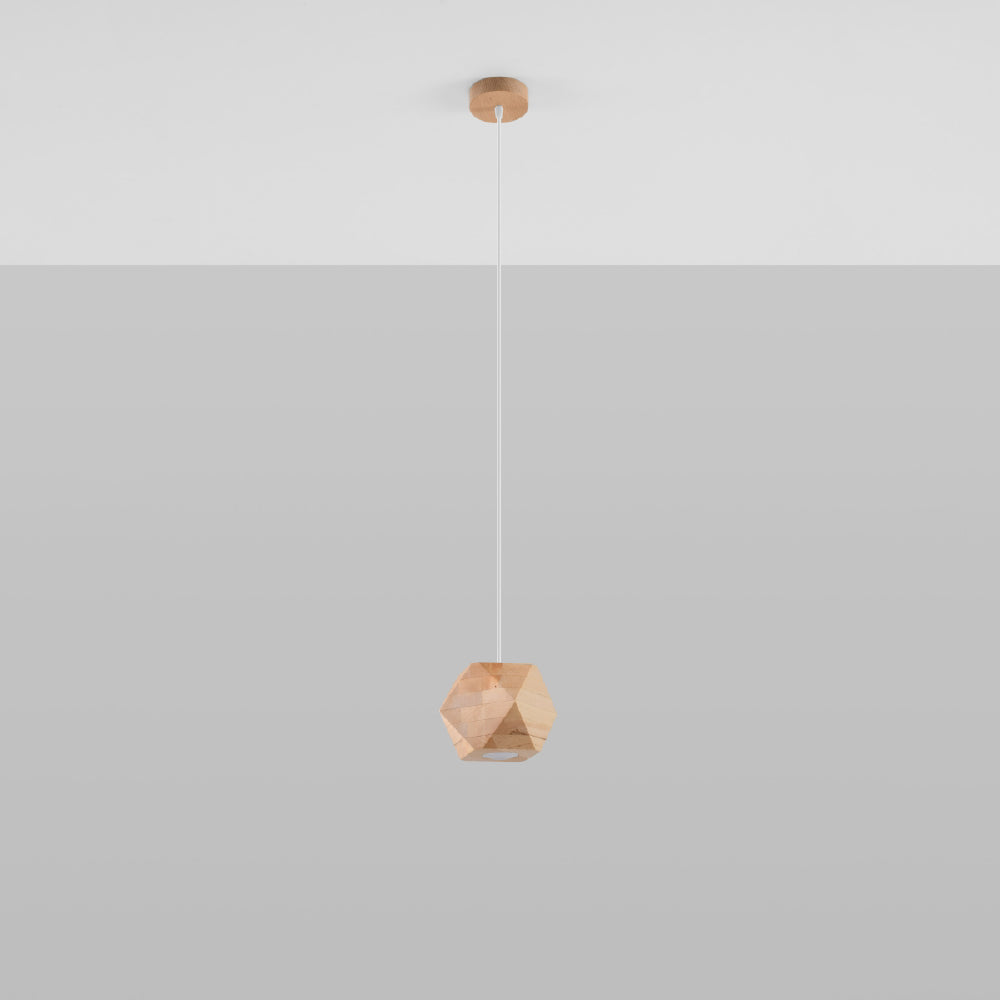 Hanglamp Woody Sollux Naturel Hout Nnb