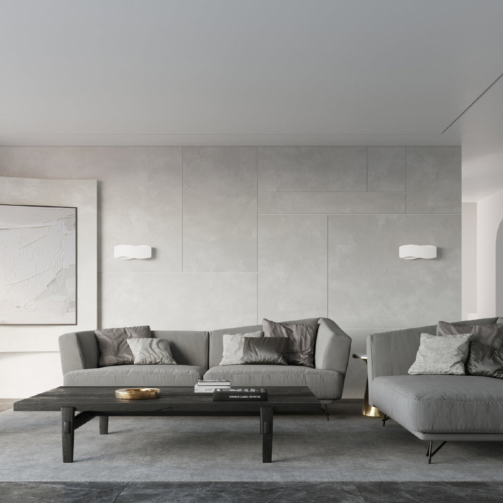 Wandlamp Tila Sollux Wit LxBxH 47x18x13 Metaal Nnb